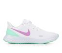 Nike Revolution White/Green Women's Running Shoes, Size: 5