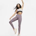 Nike Running Go Mid-Rise Tights - Purple Smoke/Black