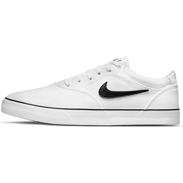 Nike SB Chron 2 Canvas Shoes - White/Black/White
