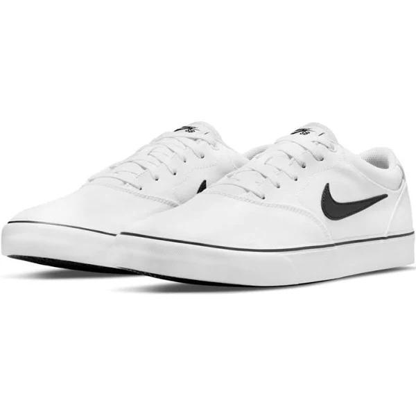 Nike SB Chron 2 Canvas Shoes - White/Black/White