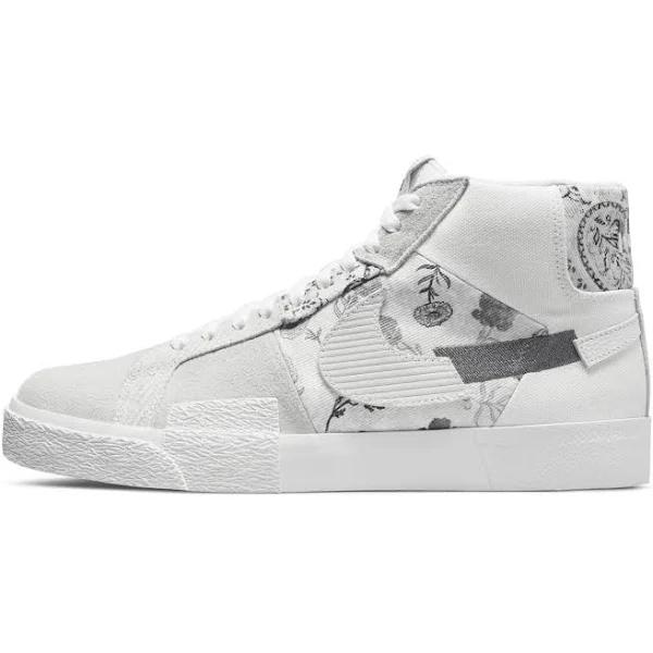 Nike SB Zoom Blazer Mid PRM Skate Shoes - White