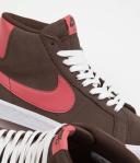 Nike SB Zoom Blazer Mid Skate Shoes, brown, 11.5