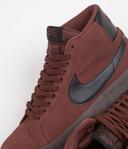 Nike SB Zoom Blazer Mid Skate Shoes, red, 7.5
