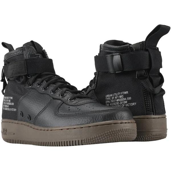 Nike SF Air Force 1 Mid Black Dark Hazel