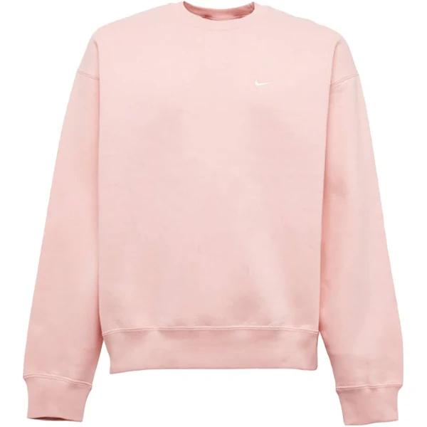 Nike Solo Swoosh Fleece Crewneck Bleached Coral/White