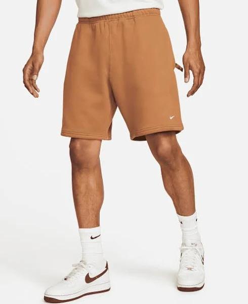 Nike Solo Swoosh Fleece Shorts - Brown