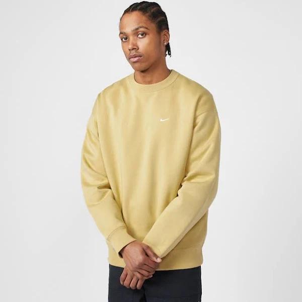 Nike Solo Swoosh Men's Fleece Crew - Brown