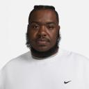 Nike Solo Swoosh Men's Fleece Crew - White