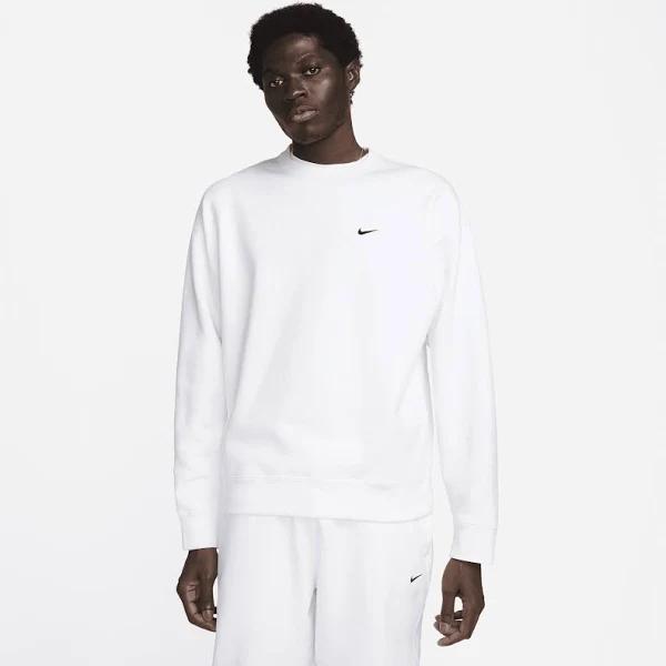 Nike Solo Swoosh Men's Fleece Crew - White