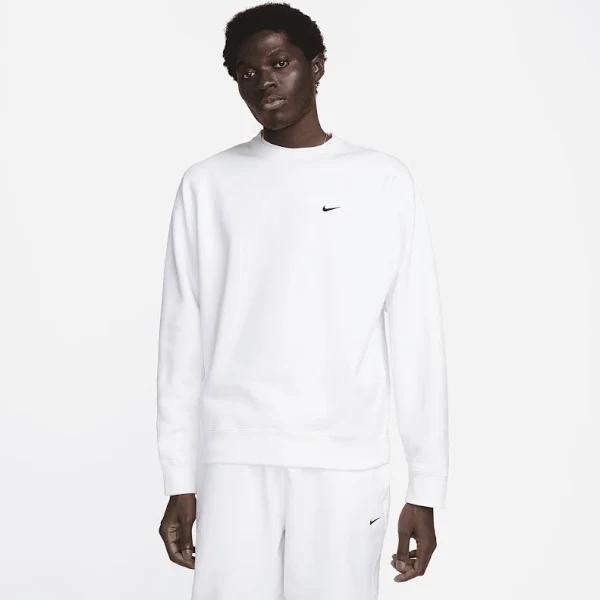 Nike Solo Swoosh Men's Fleece Crew - White