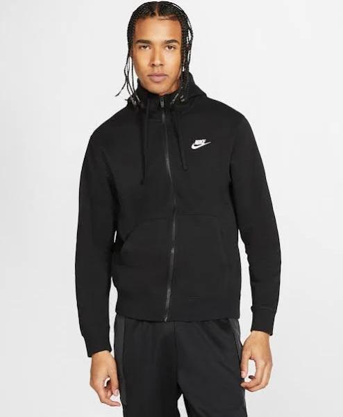 Nike Sportswear Club Men's Full-Zip Hoodie - Black