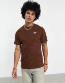 Nike Sportswear Club Men's T-Shirt - Brown