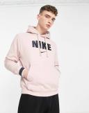 Nike Sportswear Men's Retro Fleece Pullover Hoodie - Pink