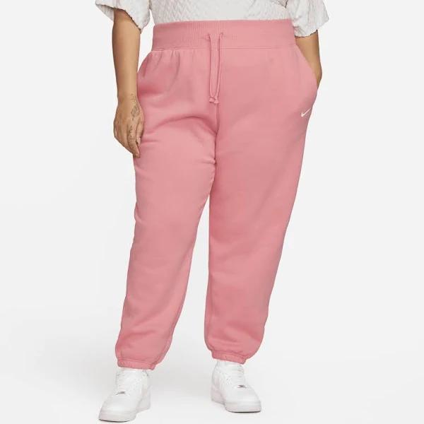 Nike Sportswear Phoenix Fleece Women's High-Waisted Oversized Tracksuit Bottoms - Pink