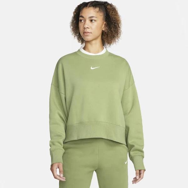 Nike Sportswear Phoenix Fleece Women's Over-Oversized Crew-Neck Sweatshirt - Green