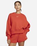 Nike Sportswear Phoenix Fleece Women's Over-Oversized Crew-Neck Sweatshirt - Orange