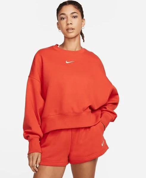 Nike Sportswear Phoenix Fleece Women's Over-Oversized Crew-Neck Sweatshirt - Orange