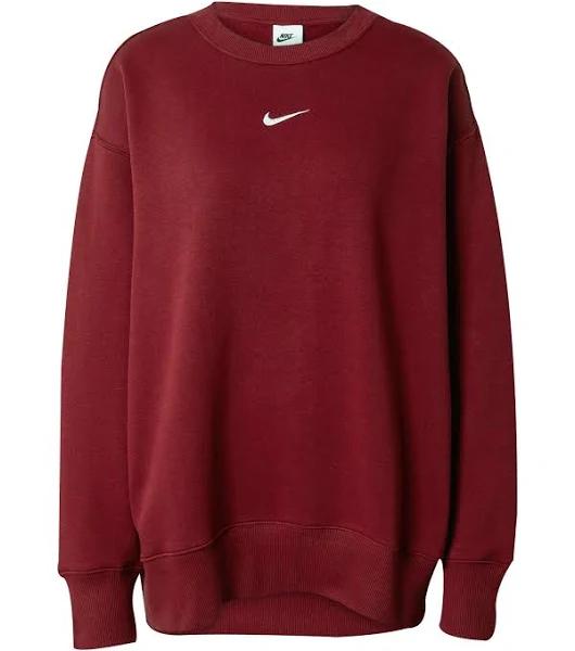 Nike Sportswear Phoenix Fleece Women's Oversized Crew-Neck Sweatshirt - Red