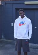 Nike Sportswear Standard Issue Men's Fleece Pullover Hoodie - White