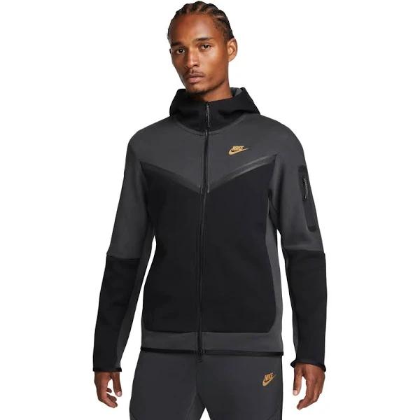 Nike Sportswear Tech Fleece Full-Zip Hoodie Dark Smoke Grey/Gold
