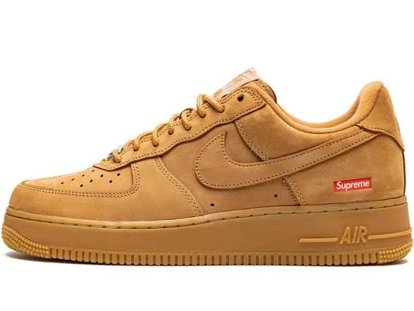 Nike Supreme x Air Force 1 Low SP 'Wheat' Sneakers | Tan | Men's Size 13