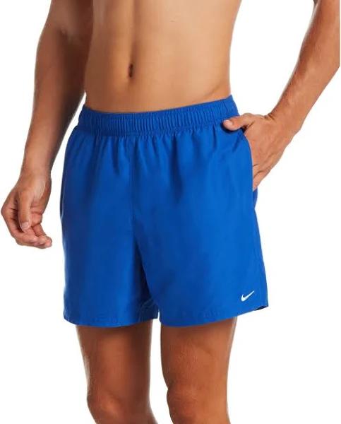 Nike Swim 5 Volley Belted Packable Swimming Shorts Blue M Man