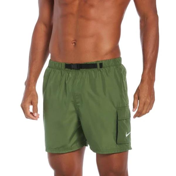 Nike Swim Belted Packable 5 Volley Swimming Shorts Green M Man