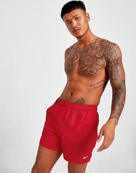 Nike Swim Essential 5" Volley Shorts - Red - XXL