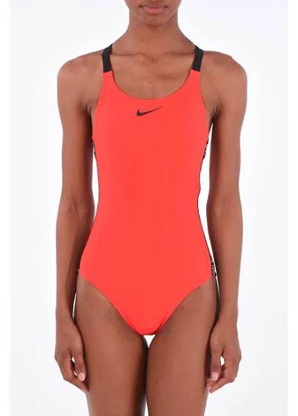 Nike Swim Fastback Swimsuit Red Black Women - 28