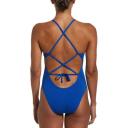 Nike Swim Hydrastrong Lace Up Tie Back Womens Swimsuit - Game Royal