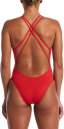 Nike Swim Hydrastrong Solid Spiderback Swimsuit - University Red