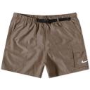 Nike Swim Men's Belted 5 Volley Short in Ironstone, Size Large | END. Clothing