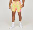 Nike Swim Volley Floral 5" Swim Shorts Pink Yellow - XL
