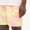 Nike Swim Volley Floral 5" Swim Shorts Pink Yellow - XL