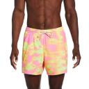 Nike Swim Volley Floral 5" Swim Shorts Pink Yellow - XL
