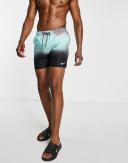 Nike Swimming Explore 5 Inch Tie Dye Swim Shorts in Grey-Blue