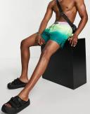 Nike Swimming Explore 5 Inch Tie Dye Swim Shorts in Purple and Blue