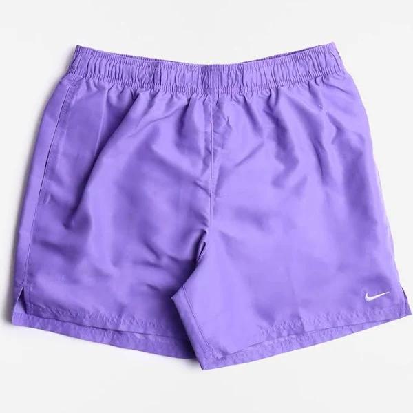 Nike Swimming Explore 5 Inch Tie Dye Swim Shorts in Purple and Blue