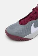 Nike Team Hustle D10 Basketball Shoe - Grey/Beetroot