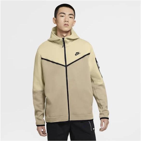 Nike Tech Fleece Full Zip Hoodie - Stone