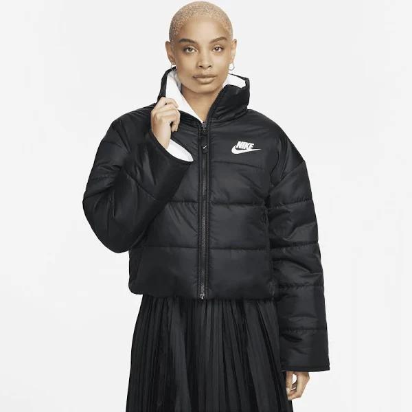 Nike Therma-FIT Repel Reversible Puffer Jacket - Black/White/Black/White - XS