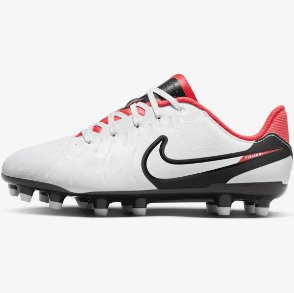Nike Tiempo Legend 10 Academy Youth mg Firm Ground Cleats Soccer DV4348-100 White 3.5