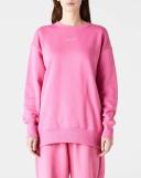 Nike Unisex Mini Swoosh Oversized Crew Sweatshirt in pinksicle