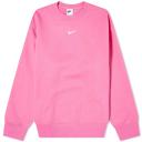 Nike Unisex Mini Swoosh Oversized Crew Sweatshirt in pinksicle