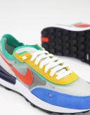 Nike Waffle One Mustard Orange Blue Turquoise