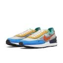 Nike Waffle One Mustard Orange Blue Turquoise