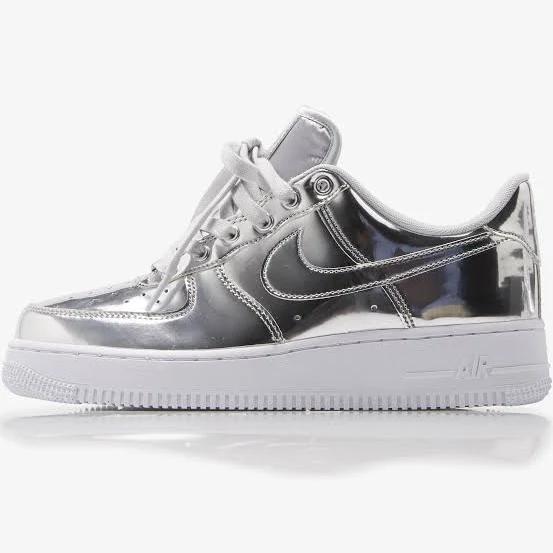 Nike Women's Air Force 1 SP Chrome/Metallic Silver CQ6566-001