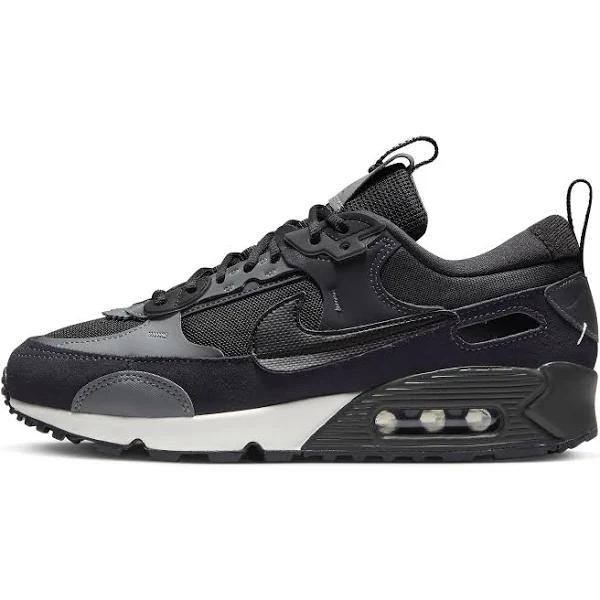Nike Women's Air Max 90 Futura Black/Black-Iron Grey - Size 6
