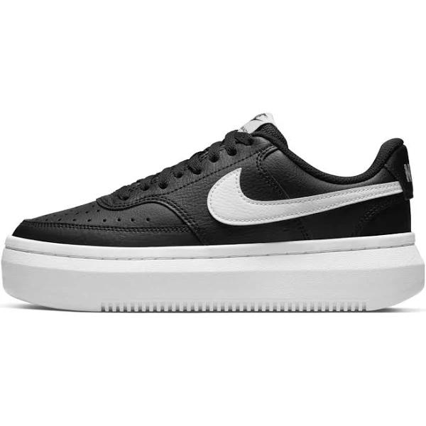 Nike Women's Court Vision Alta Shoes, Size 8.5, Black/White