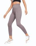 Nike Women's Go Dri-Fit High-Rise 7/8 Leggings - Purple Smoke - XL Each